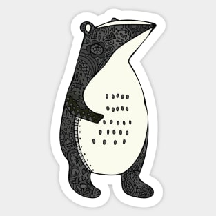 Doodle Badger Sticker